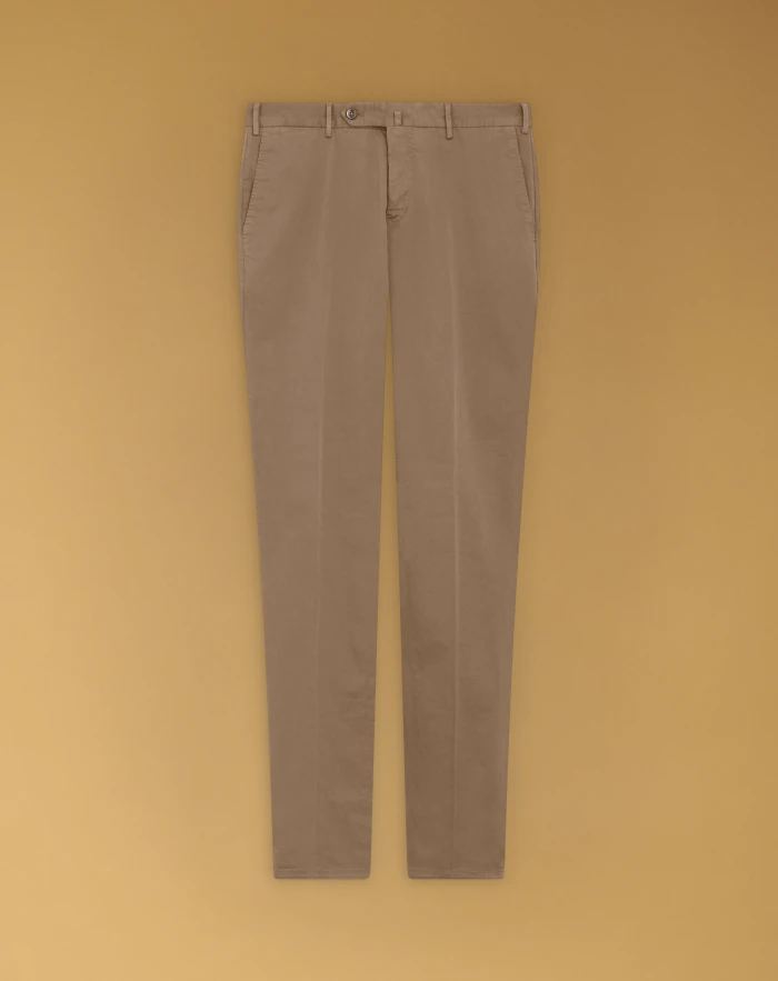 Slim stretch gabardine trousers