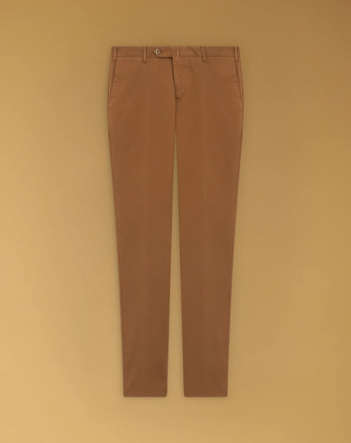Slim stretch gabardine trousers
