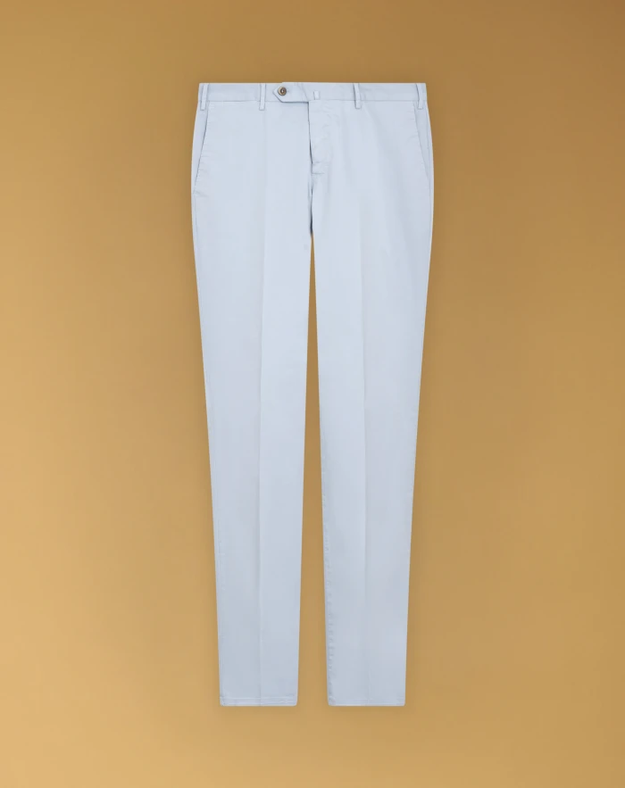 Slim stretch gabardine trousers