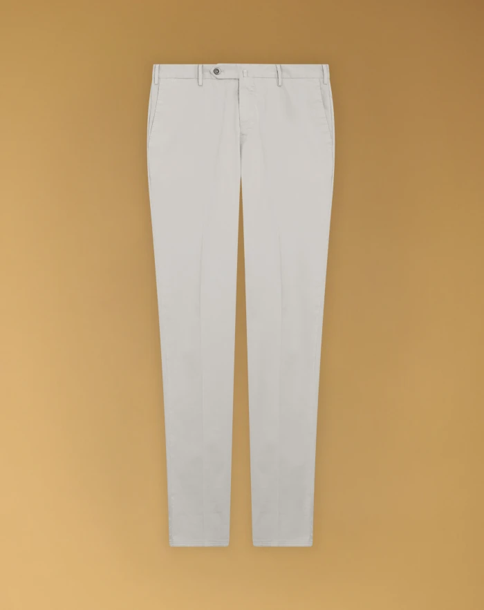 Slim stretch gabardine trousers