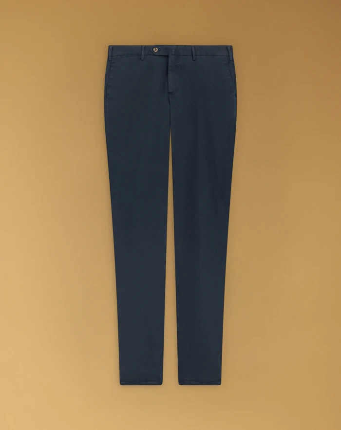 Slim stretch gabardine trousers