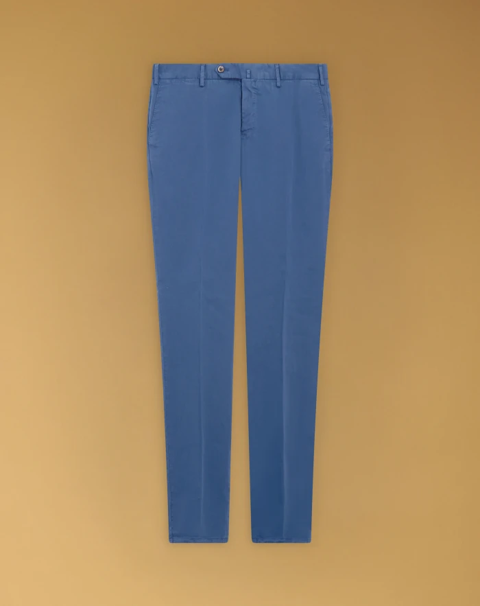 Slim stretch gabardine trousers