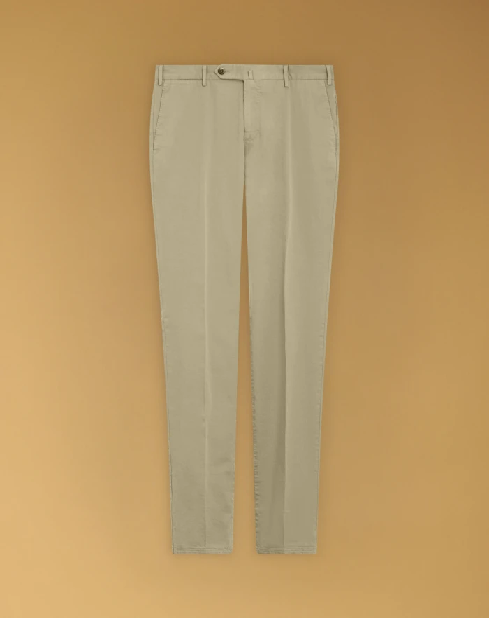Slim stretch gabardine trousers