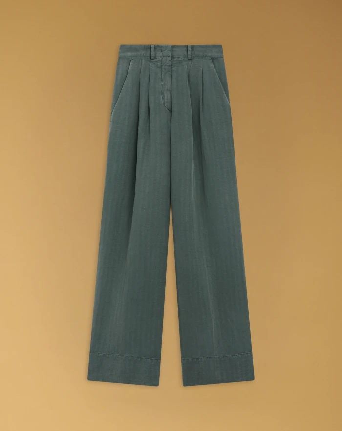 Frankie trousers in cotton and linen