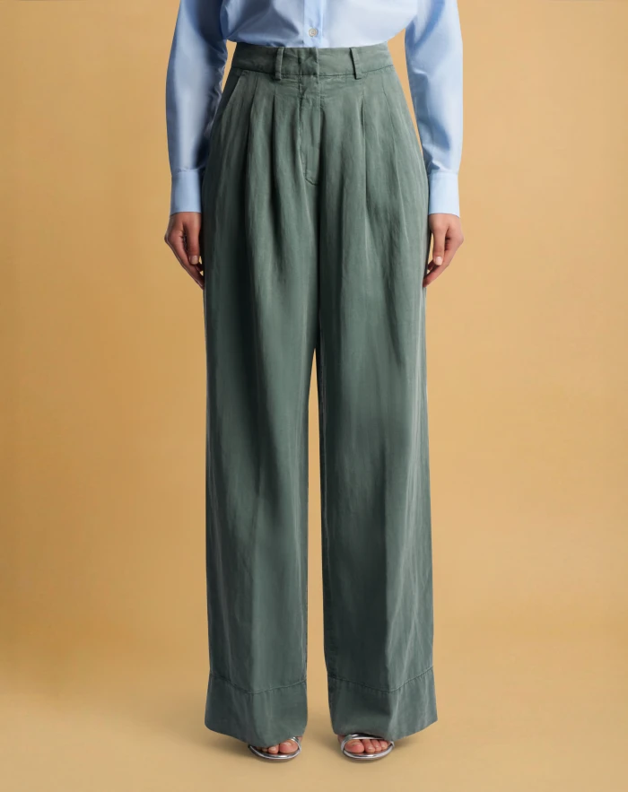 Frankie trousers in cotton and linen