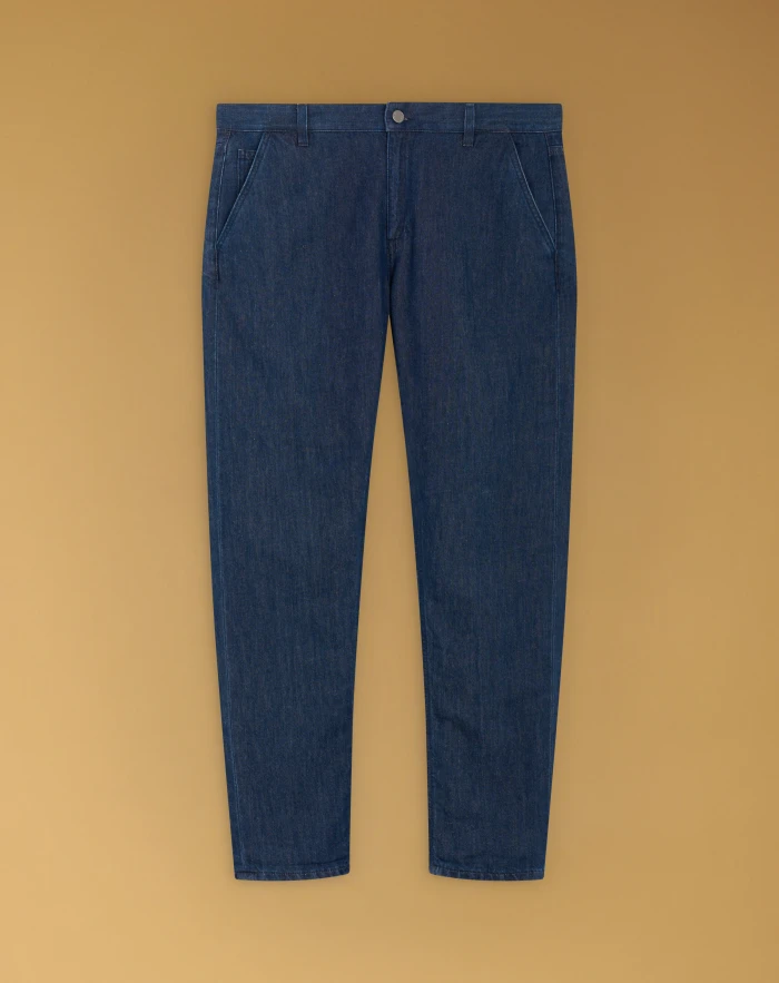 Indie jeans in cotton and silk denim