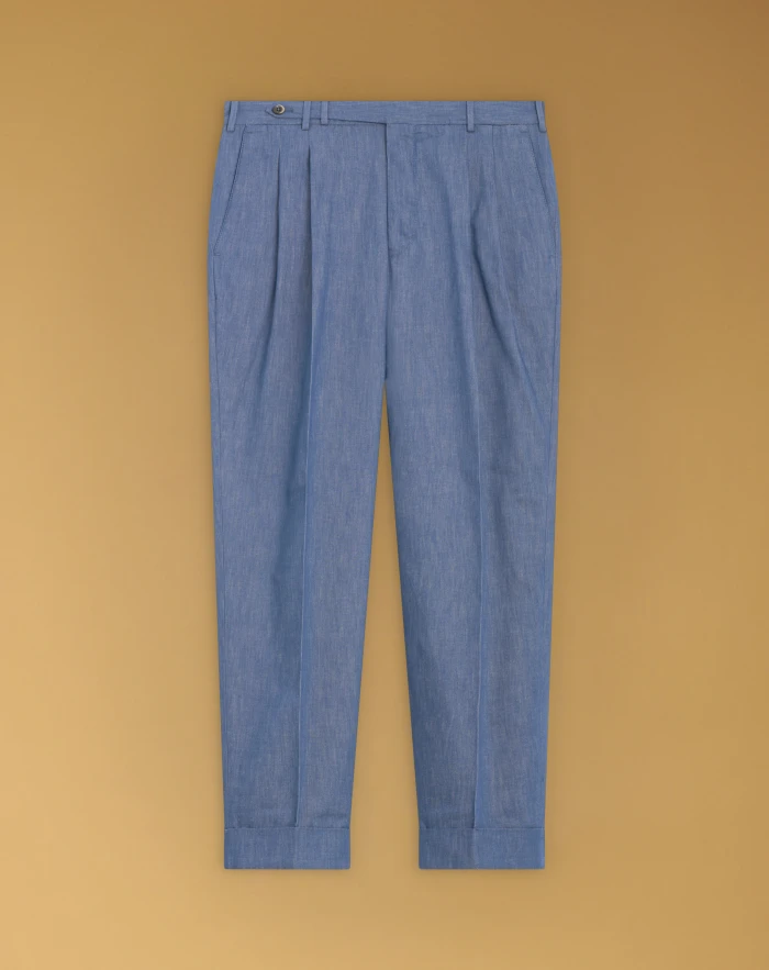 Carrot trousers in recycled denim