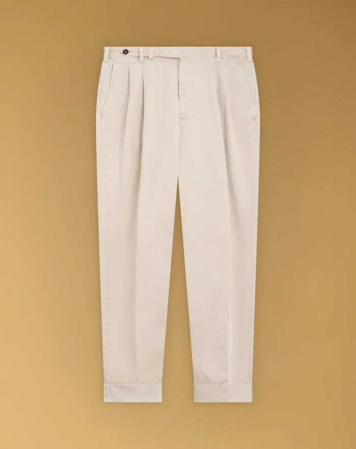 Carrot cotton trousers