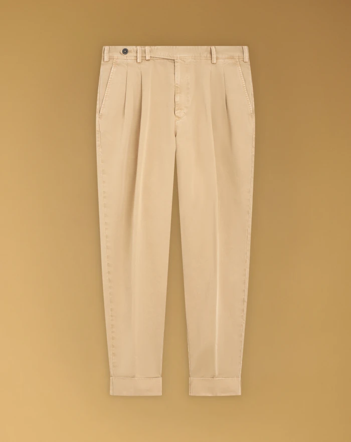 Carrot cotton trousers