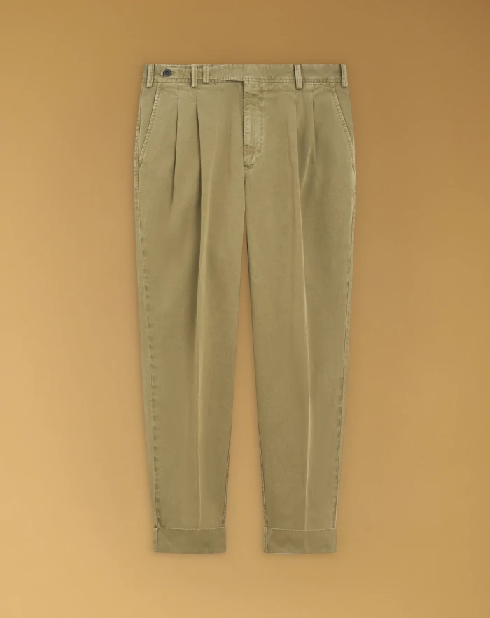 Carrot cotton trousers