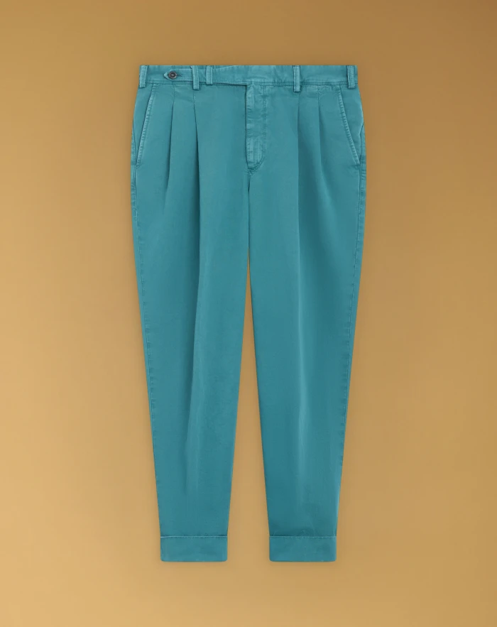 Carrot cotton trousers
